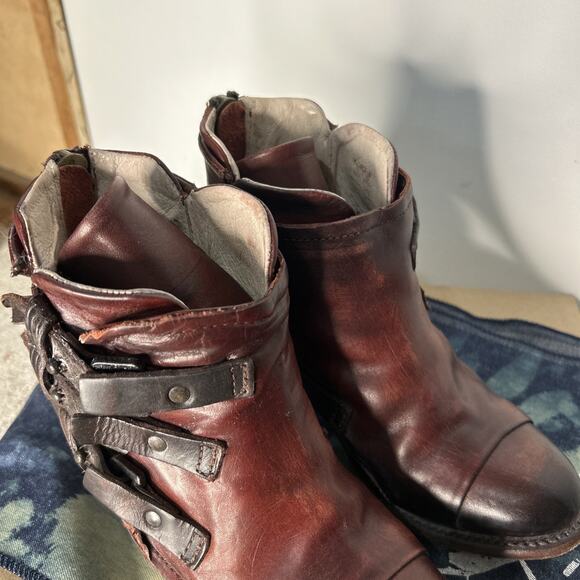 Freebird By Steven FB Circe Rust Size 6 Boots Booties Leather - Picture 4 of 12